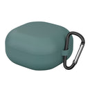 For New Samsung Galaxy Buds Live/Pro Solid Color Anti-fall Earphone Protective Case with Hook(Green)