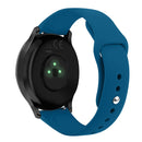 For Garmin Vivoactive 3 / Vivomove HR Solid Color Reverse Buckle Silicone Watch Band, Size: Small Code(Rock Green)