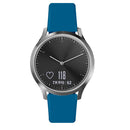 For Garmin Vivoactive 3 / Vivomove HR Solid Color Reverse Buckle Silicone Watch Band, Size: Small Code(Rock Green)