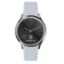 For Garmin Vivoactive 3 / Vivomove HR Solid Color Reverse Buckle Silicone Watch Band, Size: Small Code(Light Gray)