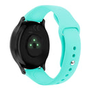 For Garmin Vivoactive 3 / Vivomove HR Solid Color Reverse Buckle Silicone Watch Band, Size: Small Code(Teal)