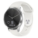 For Garmin Vivoactive 3 / Vivomove HR Solid Color Reverse Buckle Silicone Watch Band, Size: Small Code(Apricot)