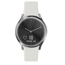 For Garmin Vivoactive 3 / Vivomove HR Solid Color Reverse Buckle Silicone Watch Band, Size: Small Code(Apricot)