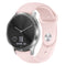 For Garmin Vivoactive 3 / Vivomove HR Solid Color Reverse Buckle Silicone Watch Band, Size: Small Code(Sand Powder)