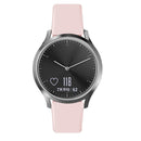 For Garmin Vivoactive 3 / Vivomove HR Solid Color Reverse Buckle Silicone Watch Band, Size: Small Code(Sand Powder)