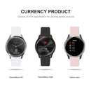 For Garmin Vivoactive 3 / Vivomove HR Solid Color Reverse Buckle Silicone Watch Band, Size: Small Code(Sand Powder)