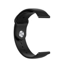 For Garmin Vivomove 3s / 4s 18mm Reverse Buckle Silicone Watch Band, Size: Large Size(Black)