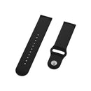 For Garmin Vivomove 3s / 4s 18mm Reverse Buckle Silicone Watch Band, Size: Large Size(Black)