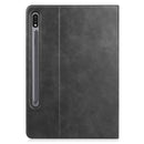 For Samsung Galaxy Tab S8 / Galaxy Tab S7 (2020) T870 Cowhide Texture TPU Tablet Horizontal Flip Leather Case with Holder & Sleep / Wake-Up Function & Pen Slot(Black)