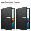 For Samsung Galaxy Tab S8 / Galaxy Tab S7 (2020) T870 Cowhide Texture TPU Tablet Horizontal Flip Leather Case with Holder & Sleep / Wake-Up Function & Pen Slot(Black)