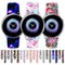 For Samsung Galaxy Active2 20mm Reverse Buckle Printed Silicone Watch Band(Butterfly)