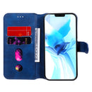 For iPhone 12 / 12 Pro Classic Calf Texture PU + TPU Horizontal Flip Leather Case, with Holder & Card Slots & Wallet(Blue)