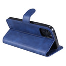 For iPhone 12 / 12 Pro Classic Calf Texture PU + TPU Horizontal Flip Leather Case, with Holder & Card Slots & Wallet(Blue)