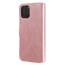For iPhone 12 / 12 Pro Classic Calf Texture PU + TPU Horizontal Flip Leather Case, with Holder & Card Slots & Wallet(Rose Gold)