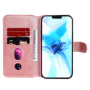 For iPhone 12 / 12 Pro Classic Calf Texture PU + TPU Horizontal Flip Leather Case, with Holder & Card Slots & Wallet(Rose Gold)
