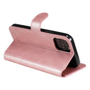 For iPhone 12 / 12 Pro Classic Calf Texture PU + TPU Horizontal Flip Leather Case, with Holder & Card Slots & Wallet(Rose Gold)