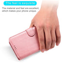 For iPhone 12 / 12 Pro Classic Calf Texture PU + TPU Horizontal Flip Leather Case, with Holder & Card Slots & Wallet(Rose Gold)