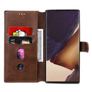For Samsung Galaxy Note 20 Ultra Classic Calf Texture PU + TPU Horizontal Flip Leather Case, with Holder & Card Slots & Wallet(Brown)