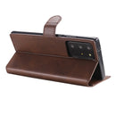 For Samsung Galaxy Note 20 Ultra Classic Calf Texture PU + TPU Horizontal Flip Leather Case, with Holder & Card Slots & Wallet(Brown)
