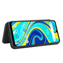 For UMIDIGI A7 Pro Carbon Fiber Texture Horizontal Flip TPU + PC + PU Leather Case with Card Slot(Black)