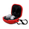 For Samsung Galaxy Buds Live Anti-fall Silicone Earphone Protective Case with Hook(Red)