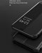 For Huawei Mate 20 Pro Side Display Shockproof Horizontal Flip Leather Case with Holder & Call Answering Function & Sleep / Wake-up(Red)