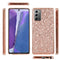 For Samsung Galaxy Note20 Ultra Glitter Powder Shockproof TPU Protective Case(Rose Gold)