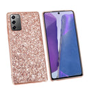 For Samsung Galaxy Note20 Ultra Glitter Powder Shockproof TPU Protective Case(Rose Gold)