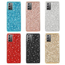 For Samsung Galaxy Note20 Ultra Glitter Powder Shockproof TPU Protective Case(Rose Gold)