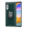 For LG Velvet / G9 Carbon Fiber Protective Case with 360 Degree Rotating Ring Holder(Green)