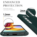 For LG Velvet / G9 Carbon Fiber Protective Case with 360 Degree Rotating Ring Holder(Green)