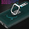 For LG Velvet / G9 Carbon Fiber Protective Case with 360 Degree Rotating Ring Holder(Green)