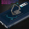For LG Velvet / G9 Carbon Fiber Protective Case with 360 Degree Rotating Ring Holder(Blue)