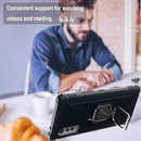 For LG Velvet / G9 Carbon Fiber Protective Case with 360 Degree Rotating Ring Holder(Blue)