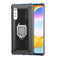 For LG Velvet / G9 Carbon Fiber Protective Case with 360 Degree Rotating Ring Holder(Black)