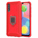 For Wiko View 4 / View 4 Lite Carbon Fiber Protective Case with 360 Degree Rotating Ring Holder(Red)