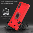 For Wiko View 4 / View 4 Lite Carbon Fiber Protective Case with 360 Degree Rotating Ring Holder(Red)