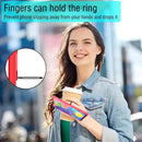 For Wiko View 4 / View 4 Lite Carbon Fiber Protective Case with 360 Degree Rotating Ring Holder(Red)