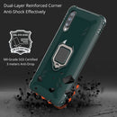 For Wiko View 4 / View 4 Lite Carbon Fiber Protective Case with 360 Degree Rotating Ring Holder(Green)
