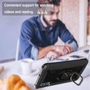 For Wiko View 4 / View 4 Lite Carbon Fiber Protective Case with 360 Degree Rotating Ring Holder(Black)
