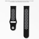 For Xiaomi Smart Watch Standard / Pride Version 18mm Two-color Silicone Watch Band(White Black)