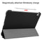 For iPad Air 2022 / 2020 10.9 Custer Texture Horizontal Flip Leather Case with Three-folding Holder & Sleep / Wake-up Function(Black)