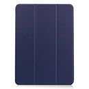 For iPad Air 2022 / 2020 10.9 Custer Texture Horizontal Flip Leather Case with Three-folding Holder & Sleep / Wake-up Function(Dark Blue)