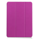For iPad Air 2022 / 2020 10.9 Custer Texture Horizontal Flip Leather Case with Three-folding Holder & Sleep / Wake-up Function(Purple)