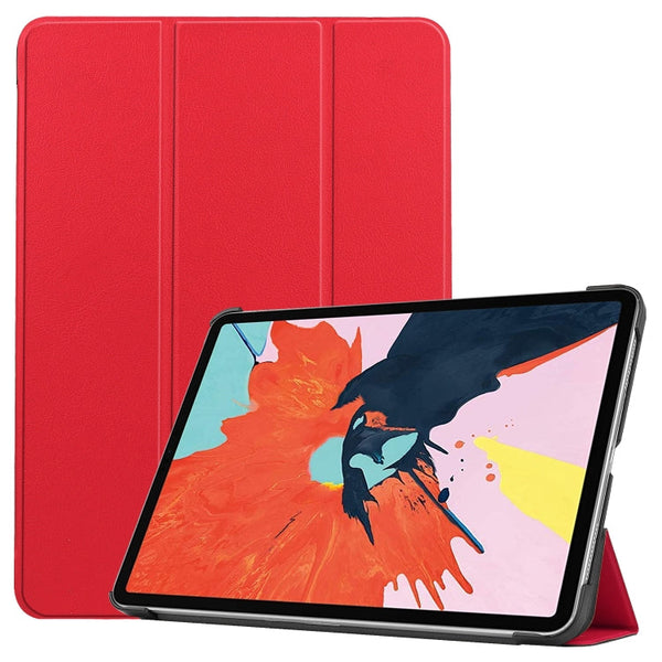 For iPad Air 2022 / 2020 10.9 Custer Texture Horizontal Flip Leather Case with Three-folding Holder & Sleep / Wake-up Function(Red)