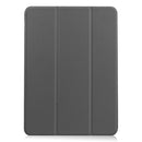 For iPad Air 2022 / 2020 10.9 Custer Texture Horizontal Flip Leather Case with Three-folding Holder & Sleep / Wake-up Function(Grey)