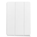 For iPad Air 2022 / 2020 10.9 Custer Texture Horizontal Flip Leather Case with Three-folding Holder & Sleep / Wake-up Function(White)