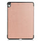 For iPad Air 2022 / 2020 10.9 Custer Texture Horizontal Flip Leather Case with Three-folding Holder & Sleep / Wake-up Function(Rose Gold)