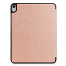 For iPad Air 2022 / 2020 10.9 Custer Texture TPU Horizontal Flip Leather Case with Sleep / Wake-up Function & Three-folding Holder & Pen Slot(Rose Gold)