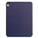 For iPad Air 2022 / 2020 10.9 Custer Texture TPU Horizontal Flip Leather Case with Sleep / Wake-up Function & Three-folding Holder & Pen Slot(Dark Blue)